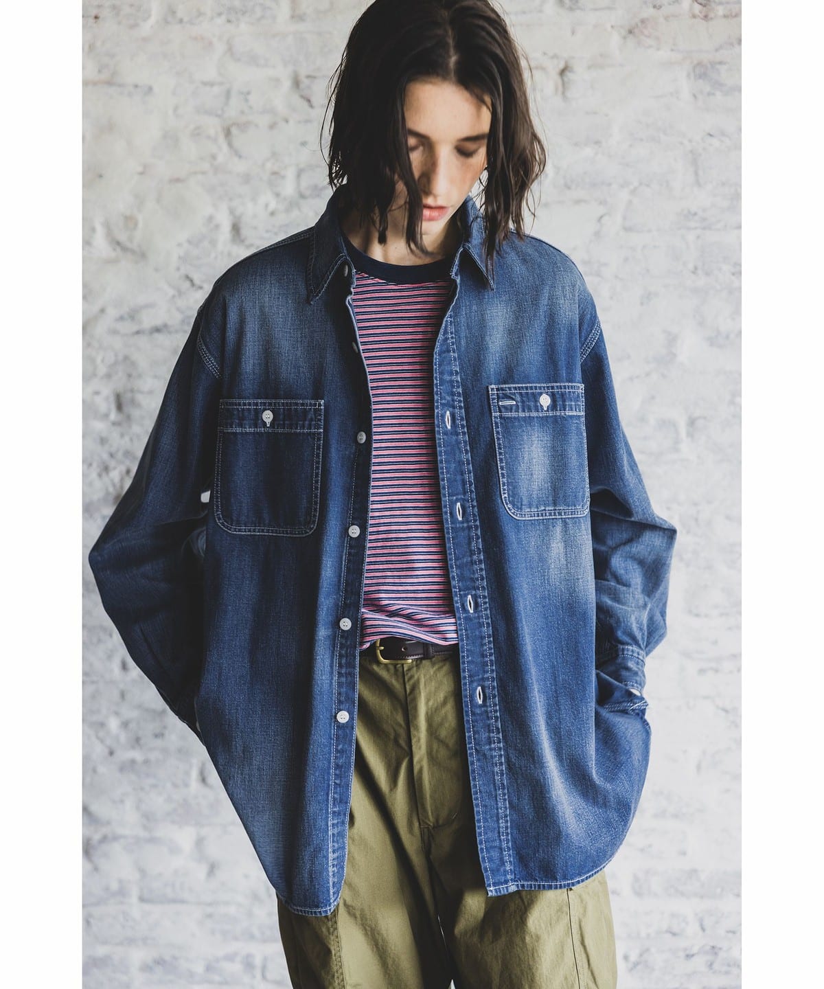 ム*イ様 定価30,800円 BEAMS PLUS WORK 8oz Denim BEAMS PLUS（ビームス プラス）WORK 8oz Denim（シャツ・ブラウス
