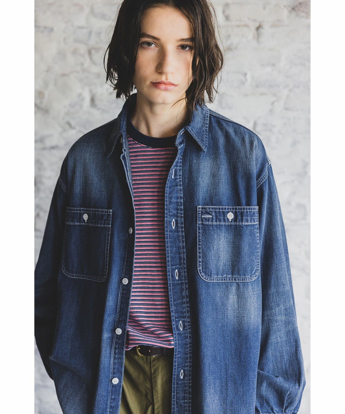 ム*イ様 定価30,800円 BEAMS PLUS WORK 8oz Denim BEAMS PLUS（ビームス プラス）WORK 8oz Denim（シャツ・ブラウス