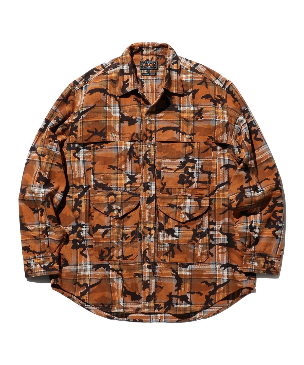 BEAMS PLUS（ビームス プラス）Adventure Shirt Work Plaid Camo Over