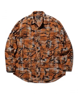 Adventure Shirt Work Plaid Camo Over Print