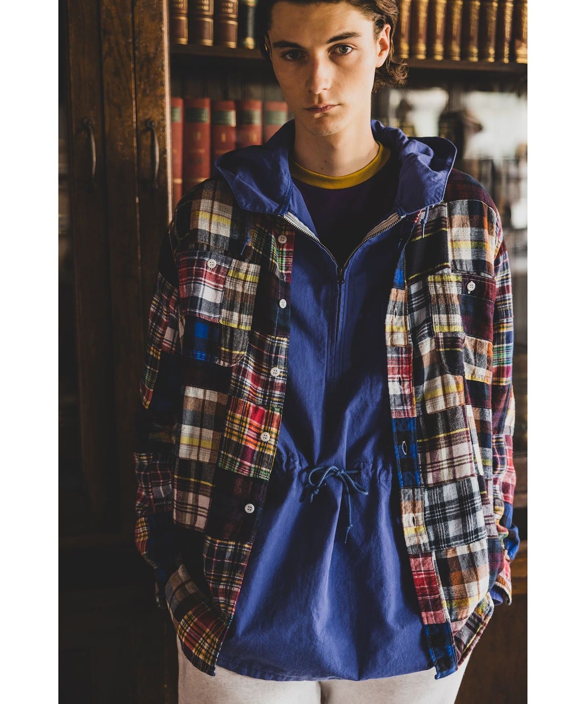 BEAMS PLUS（ビームス プラス）WORK Indian flannel Patchwork（シャツ