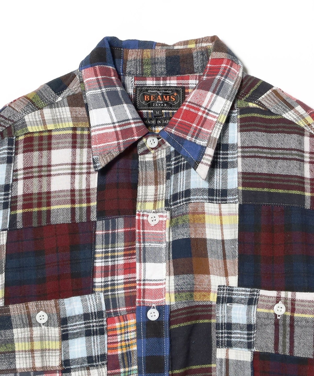 BEAMS PLUS（ビームス プラス）WORK Indian flannel Patchwork（シャツ