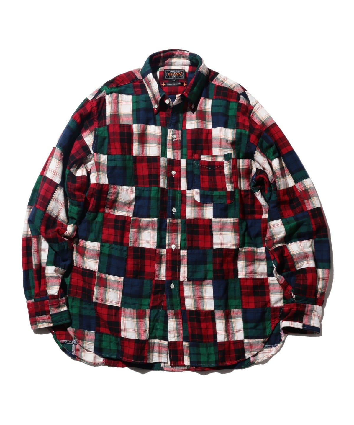 B. D. Classic-fit Indian flannel Patchwork シャツ・ブラウス MEN P/W M B. D. Classic-fit Indian flannel Patchwork シャツ・ブラウス MEN P/W M