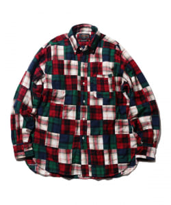 B.D. Classic-fit Indian flannel Patchwork