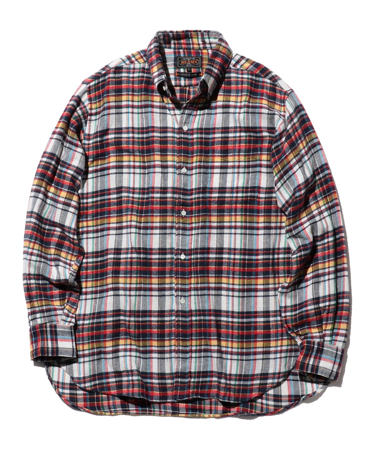 B. D. Classic-fit Indian flannel Plaid シャツ・ブラウス MEN WHITE L B. D. Classic-fit Indian flannel Plaid シャツ・ブラウス MEN WHITE L