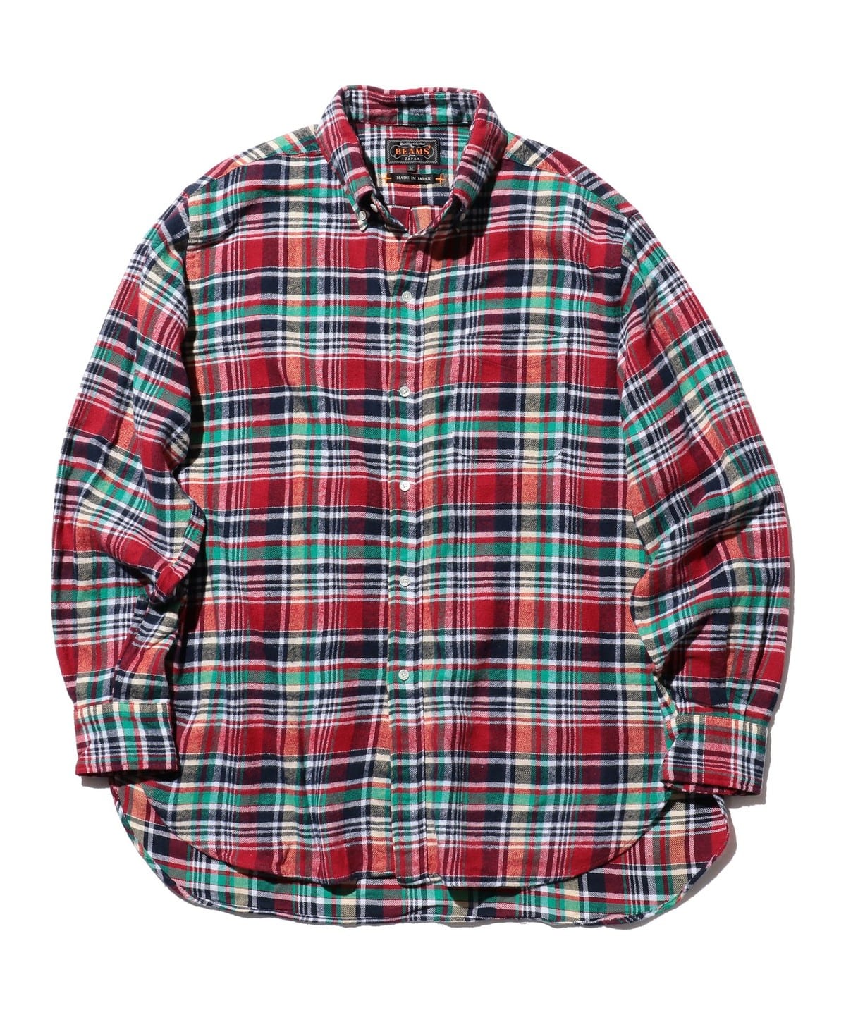 B. D. Classic-fit Indian flannel Plaid シャツ・ブラウス MEN RED L B. D. Classic-fit Indian flannel Plaid シャツ・ブラウス MEN RED L