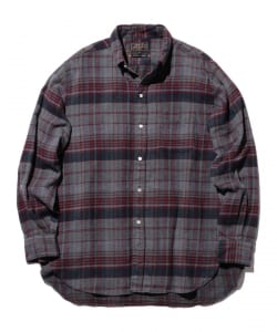 B.D. Classic-fit Indian flannel Plaid Over Dye