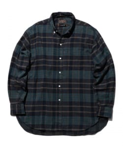 B.D. Classic-fit Indian flannel Plaid Over Dye