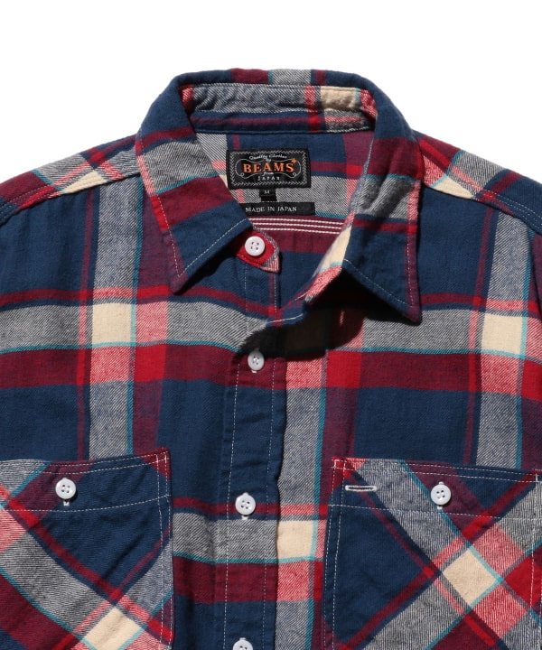 BEAMS PLUS（ビームス プラス）WORK Indian flannel Plaid（シャツ