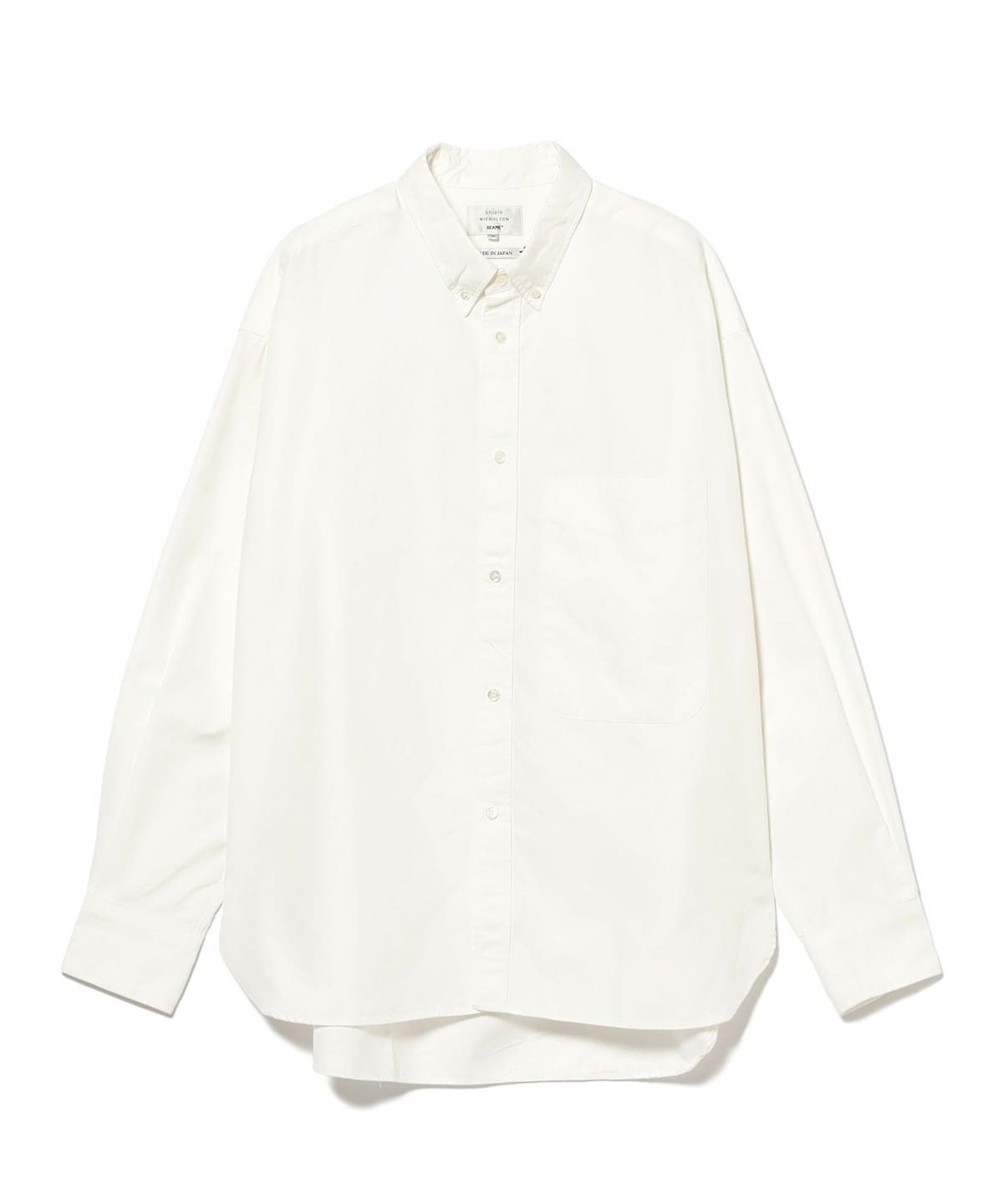 【別注】STUDIO NICHOLSON スタジオ ニコルソン / LISA OXFORD SHIRT シャツ・ブラウス MEN WHITE S 【別注】STUDIO NICHOLSON スタジオ ニコルソン / LISA OXFORD SHIRT シャツ・ブラウス MEN WHITE S