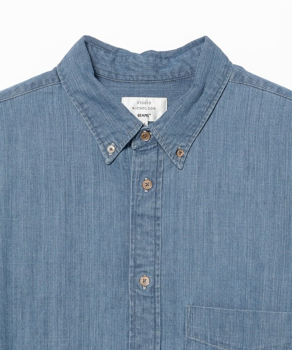 極美品 ビームスプラス デニムシャツ XL BEAMS PLUS BEAMS PLUS WORK Denim (Shirts, Blouses, Casual Shirts