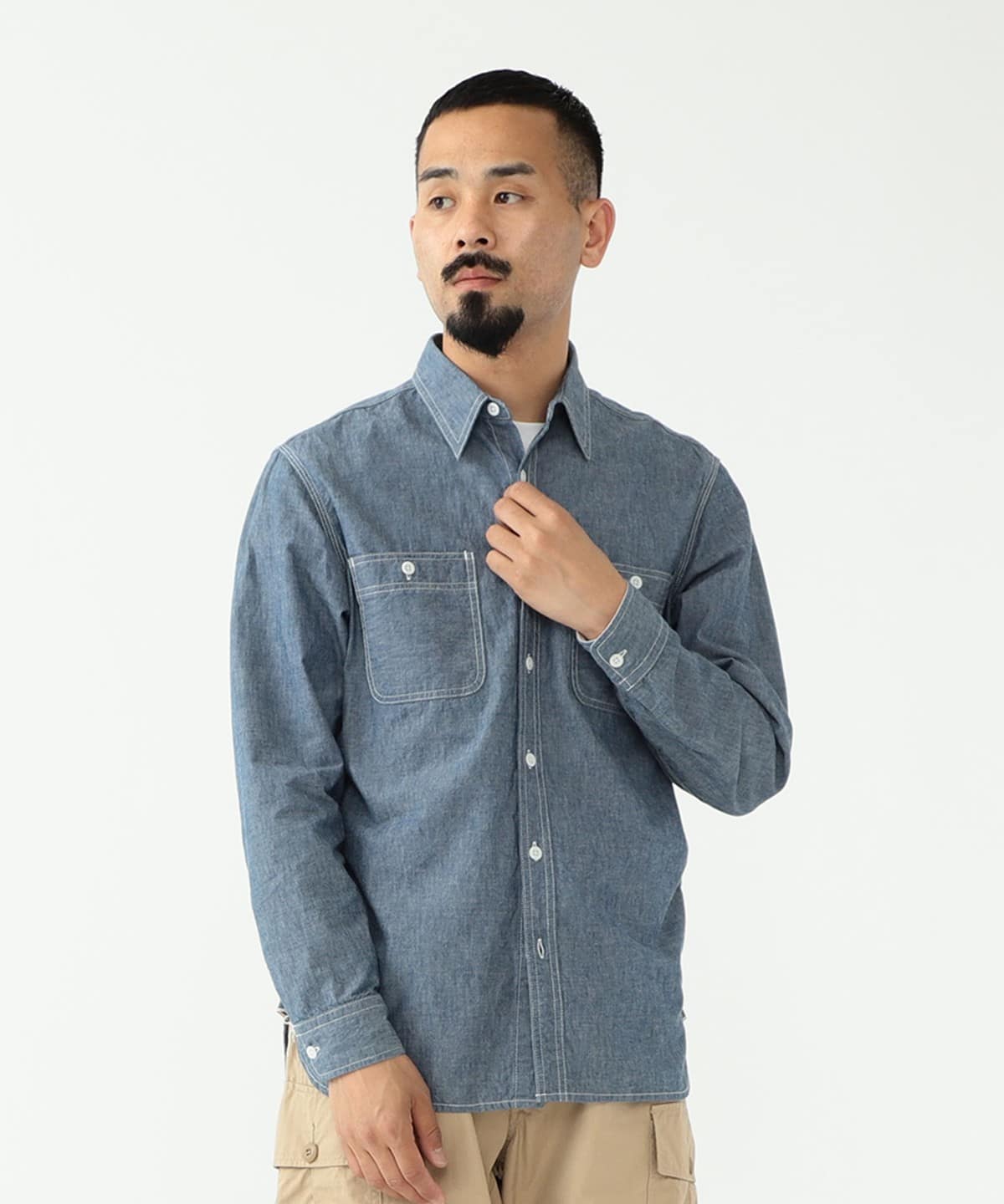 BEAMS PLUS（ビームス プラス）BEAMS PLUS / WORK Chambray（シャツ