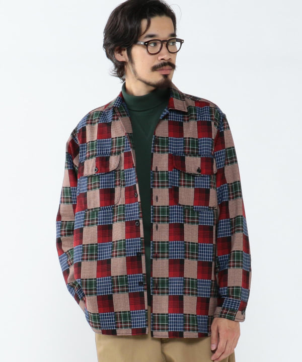 BEAMS PLUS (BEAMS PLUS) Dobby Check Work Shirt Classic Fit (Shirts,  Blouses, Casual Shirts) Available at BEAMS