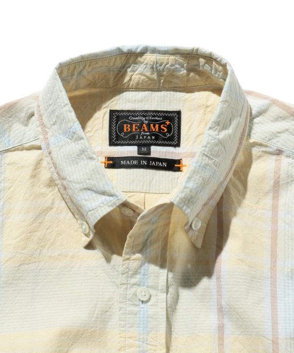 BEAMS PLUS BEAMS PLUS [Outlet] BEAMS PLUS / Big Fade Check Button Down ...