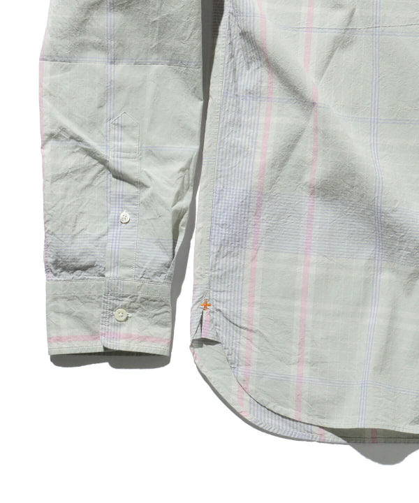 BEAMS PLUS BEAMS PLUS [Outlet] BEAMS PLUS / Big Fade Check Button Down ...