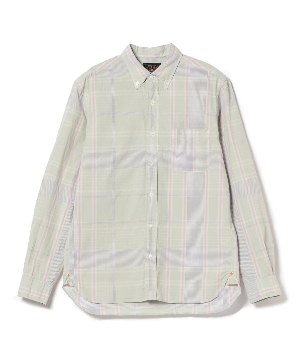 BEAMS PLUS BEAMS PLUS [Outlet] BEAMS PLUS / Big Fade Check Button Down ...