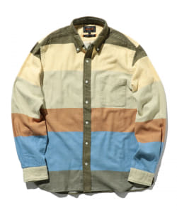 ▲BEAMS PLUS / フランネル マルチカラー ボタンダウン シャツ