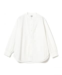 POST OVERALLS / #1203C-WC Band Collar Shirt MV : classic chambray white