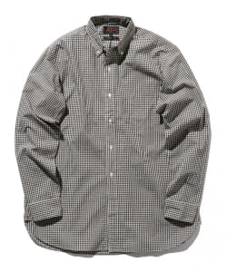 ▲BEAMS PLUS / スヴィンコットン ブロード ギンガムチェック ボタンダウンシャツ クラシックフィット