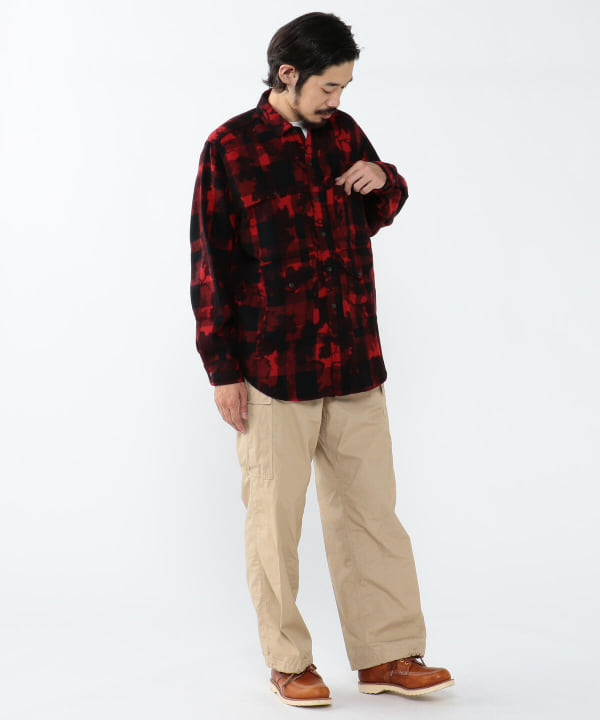 BEAMS PLUS [BEAMS PLUS] BEAMS PLUS / Wool Check Camouflage Print