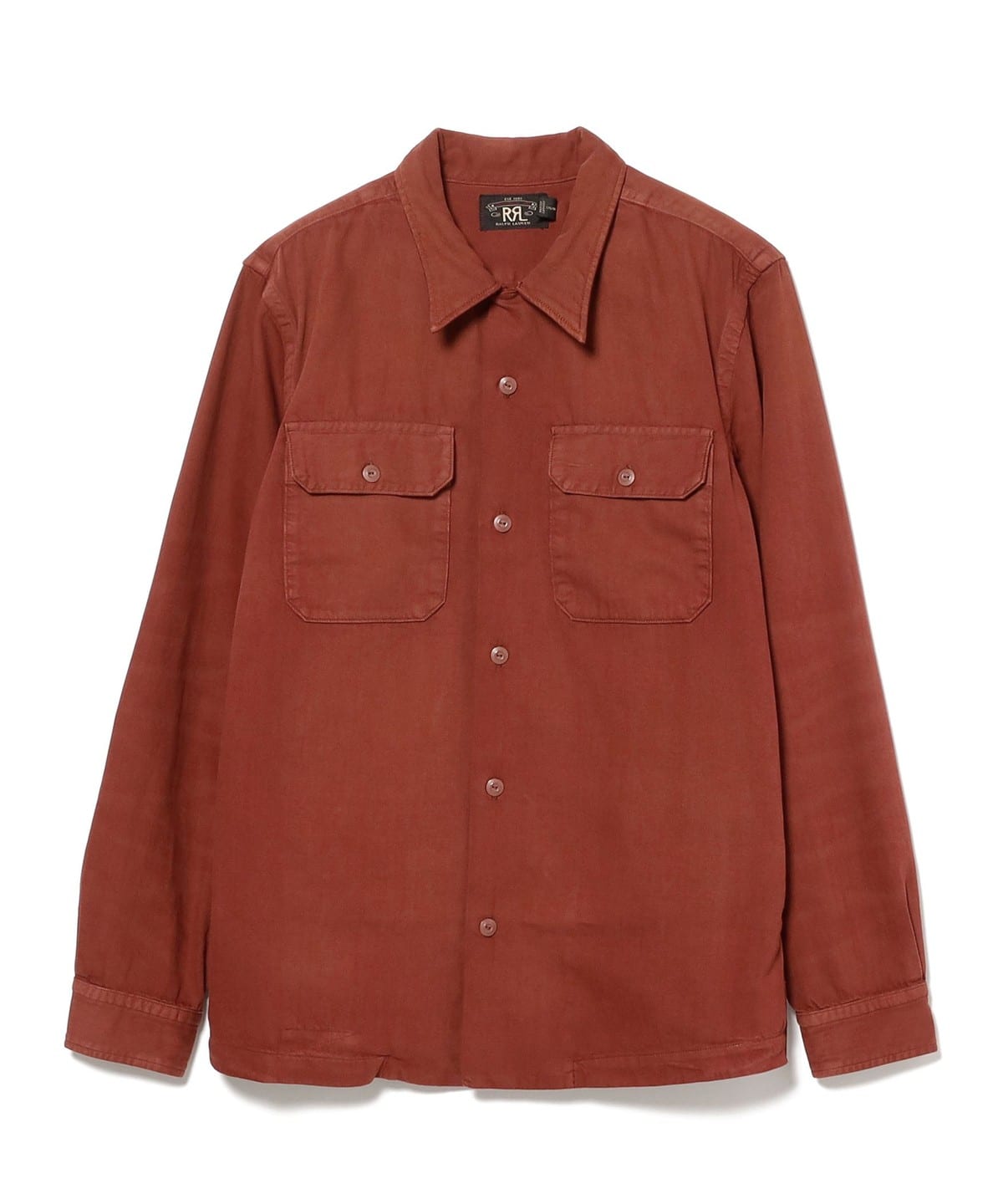 RRL ダブルアールエル / Garment-Dyed Twill Camp Shirt シャツ・ブラウス MEN 600 RED L RRL ダブルアールエル / Garment-Dyed Twill Camp Shirt シャツ・ブラウス MEN 600 RED L