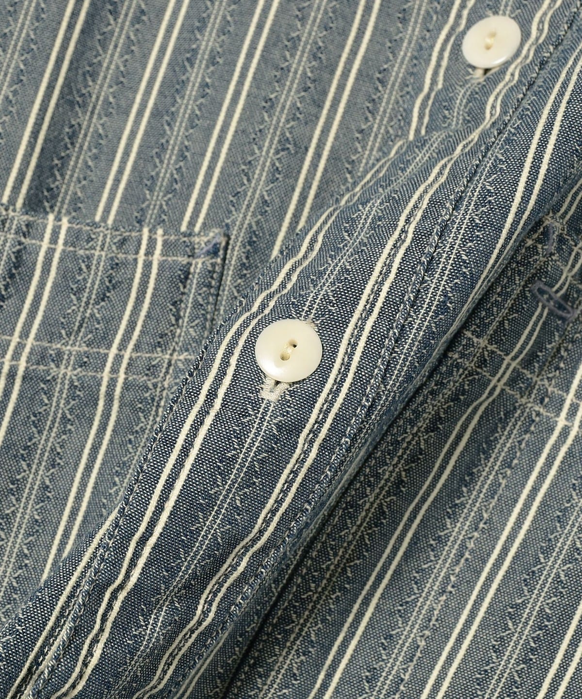 BEAMS PLUS（ビームス プラス）RRL / Striped Dobby-Chambray