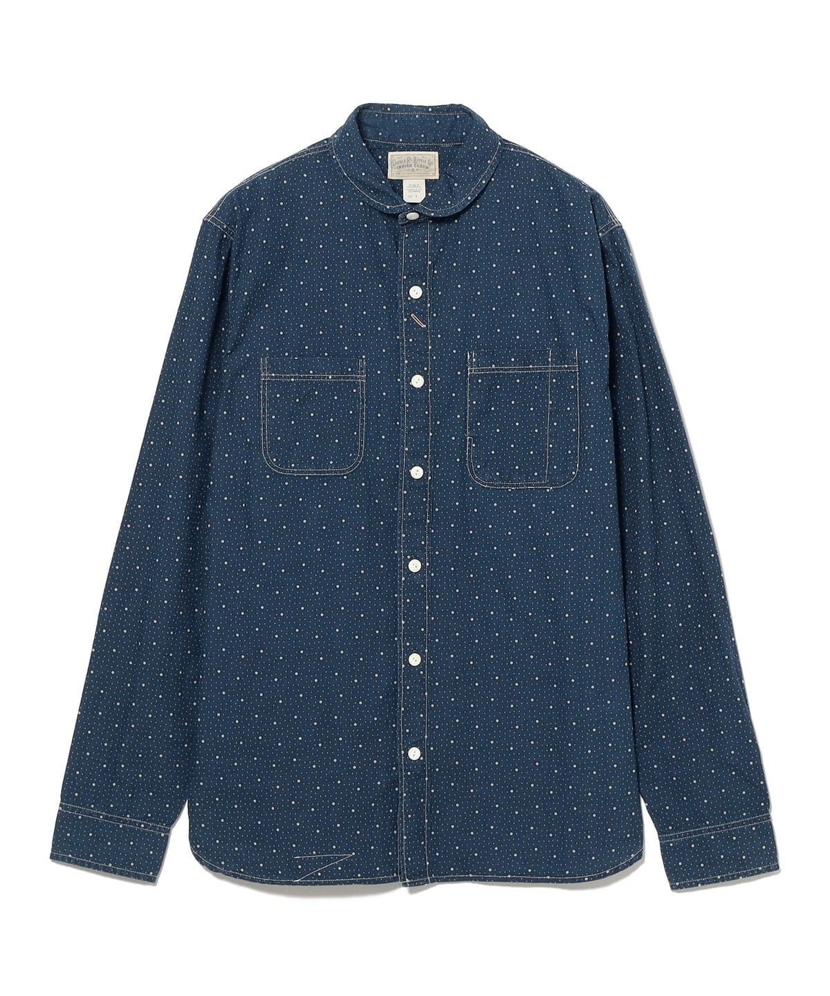 RRL ダブルアールエル / Dot-Print Indigo Workshirt シャツ・ブラウス MEN 410 NAVY-410 S RRL ダブルアールエル / Dot-Print Indigo Workshirt シャツ・ブラウス MEN 410 NAVY-410 S