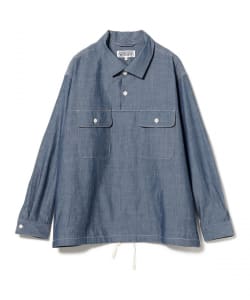 EG WORKADAY / Jumper Shirt Indigo Cotton Chambray