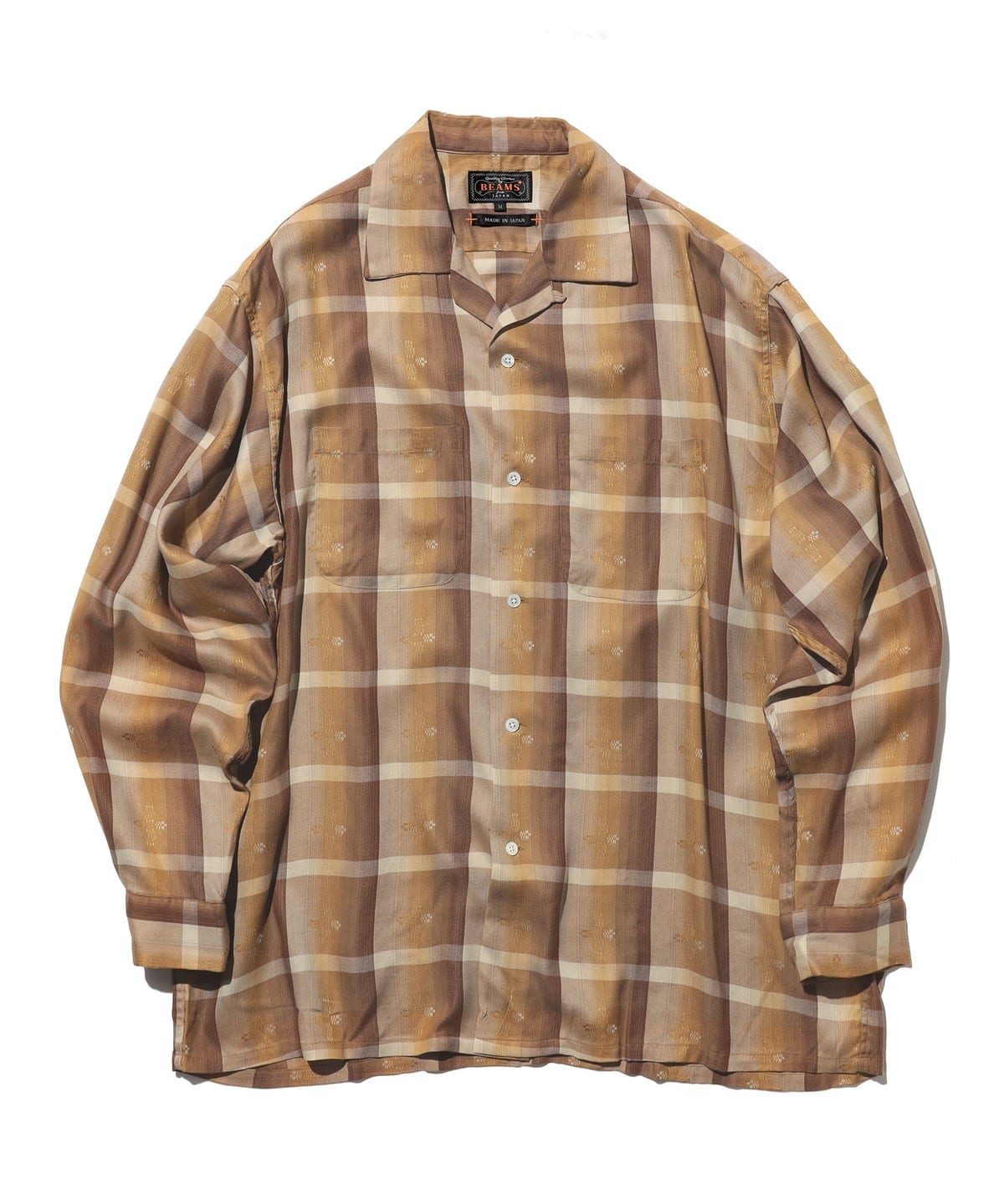 IENA BEAMS AVERYROW レンズレーストップス ブラウンキャメル 色気を感じる