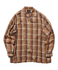 Open Collar Sashiko Ombre