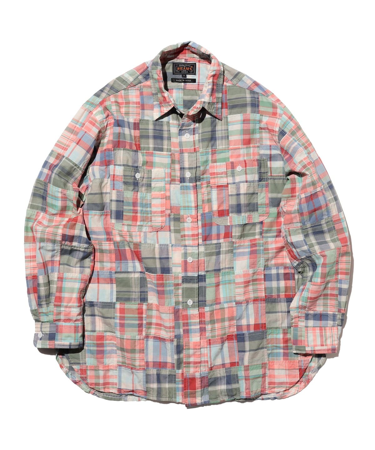 BEAMS PLUS（ビームス プラス）WORK Patchwork Madras（シャツ