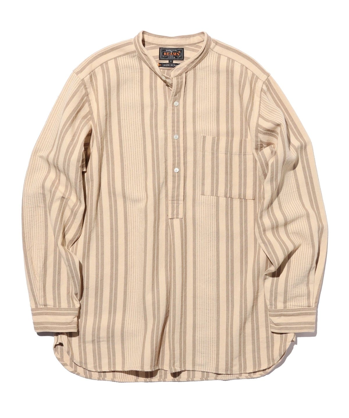 BEAMS PLUS（ビームス プラス）Band Pullover Indian Oxford Stripe