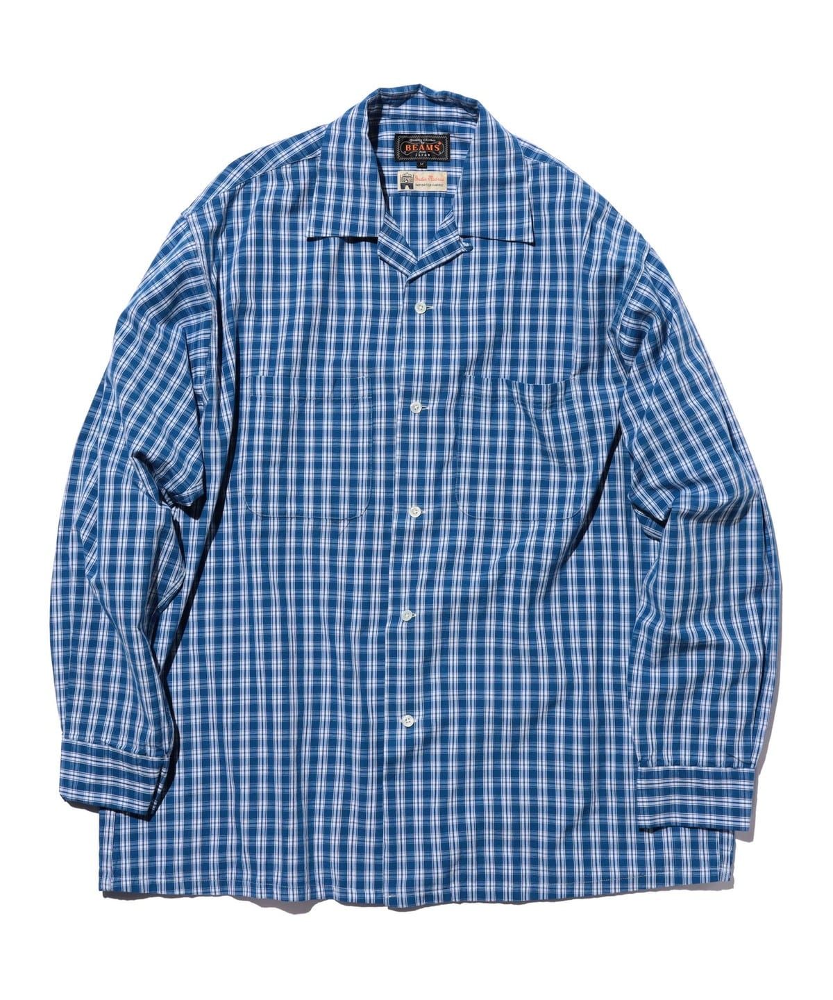BEAMS PLUS（ビームス プラス）Open Collar 80/2 Madras（シャツ
