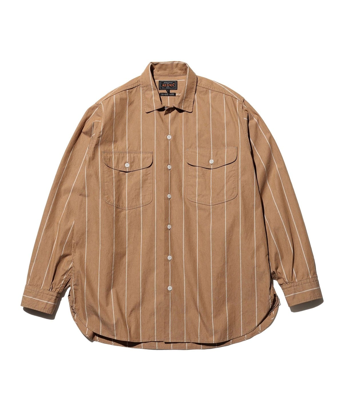 BEAMS PLUS（ビームス プラス）Multi Pocket WORK Wide Stripe（シャツ