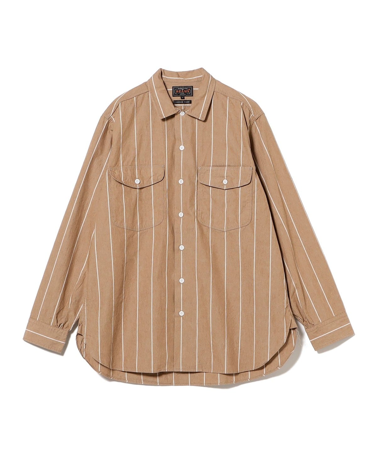 BEAMS PLUS（ビームス プラス）Multi Pocket WORK Wide Stripe（シャツ