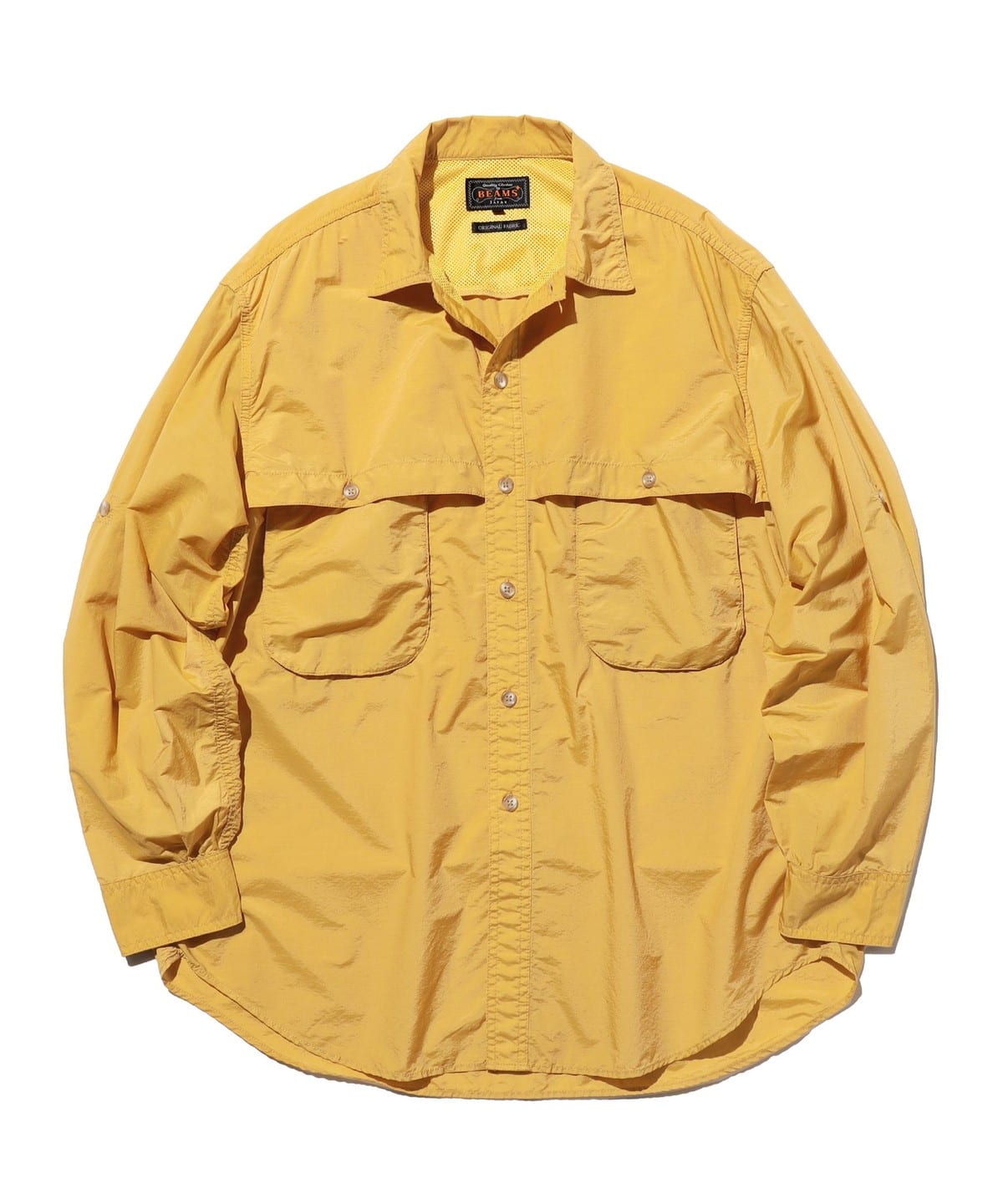 Adventure Shirt �W NYCO Rip stop Pigment Dye �V���c�E�u���E�X MEN YELLOW S