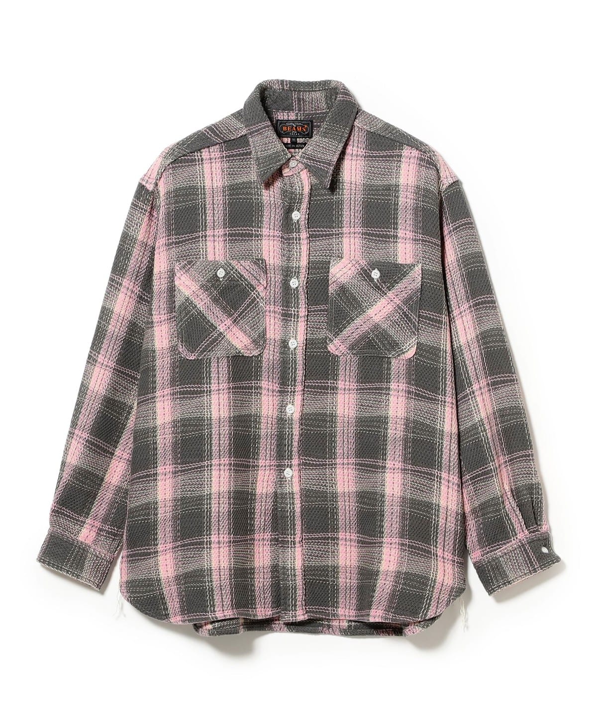 BEAMS PLUS（ビームス プラス）WORK Waffle Plaid（シャツ・ブラウス