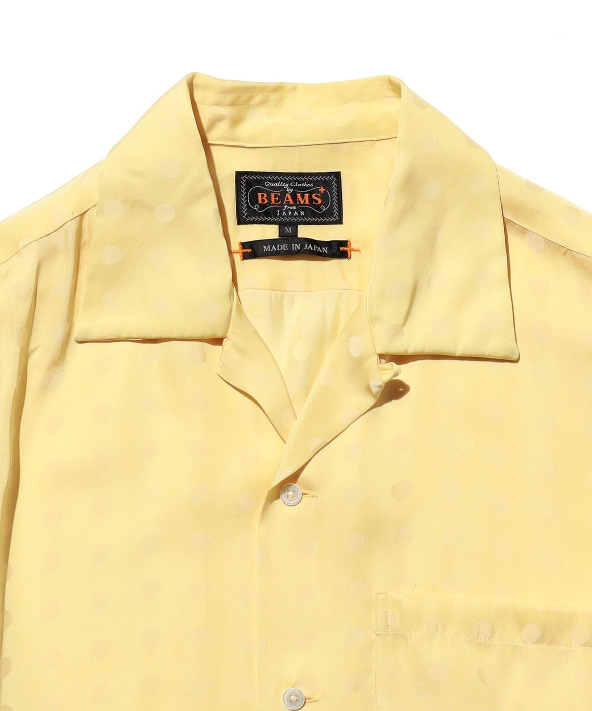 BEAMS PLUS（ビームス プラス）Open Collar Cupro Dot Pattern（シャツ