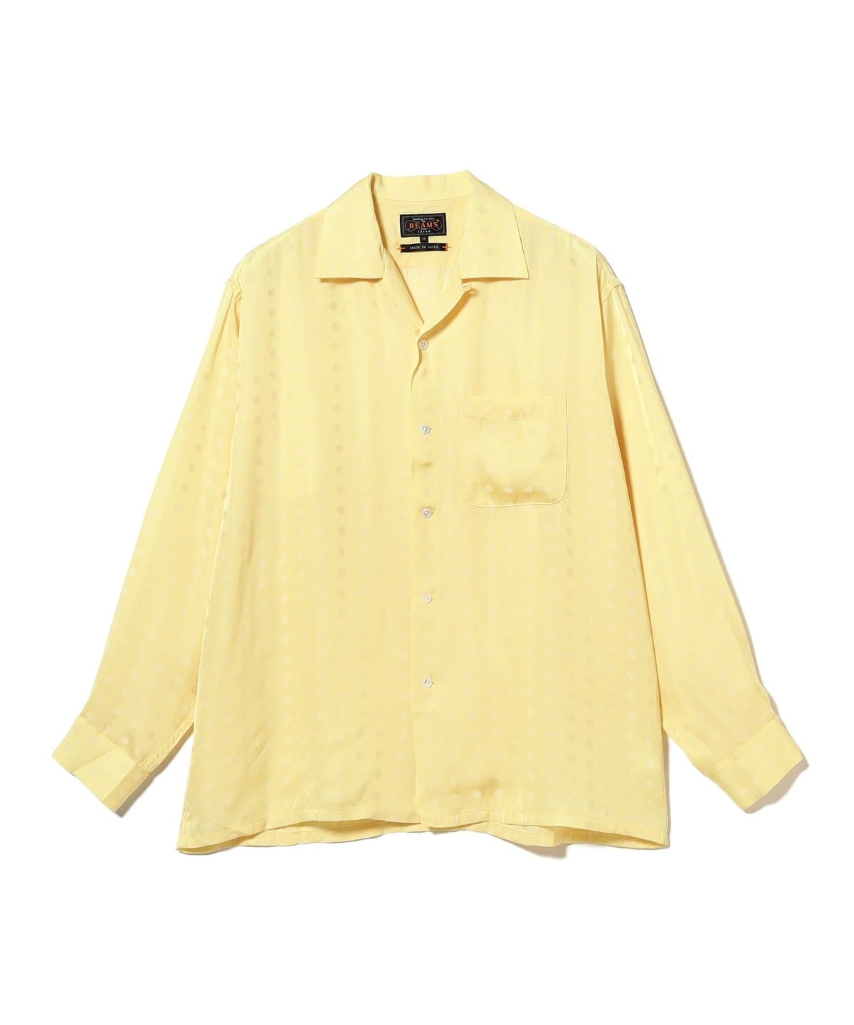 BEAMS PLUS（ビームス プラス）Open Collar Cupro Dot Pattern（シャツ