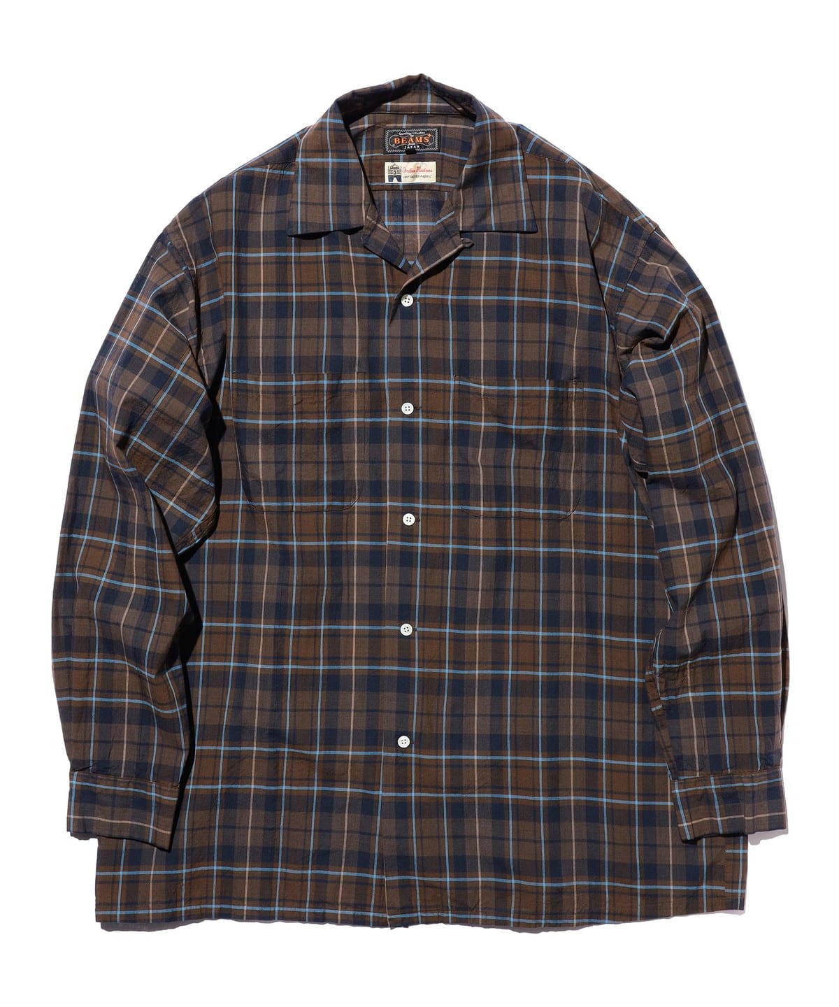 BEAMS PLUS（ビームス プラス）Open Collar Madras（シャツ・ブラウス
