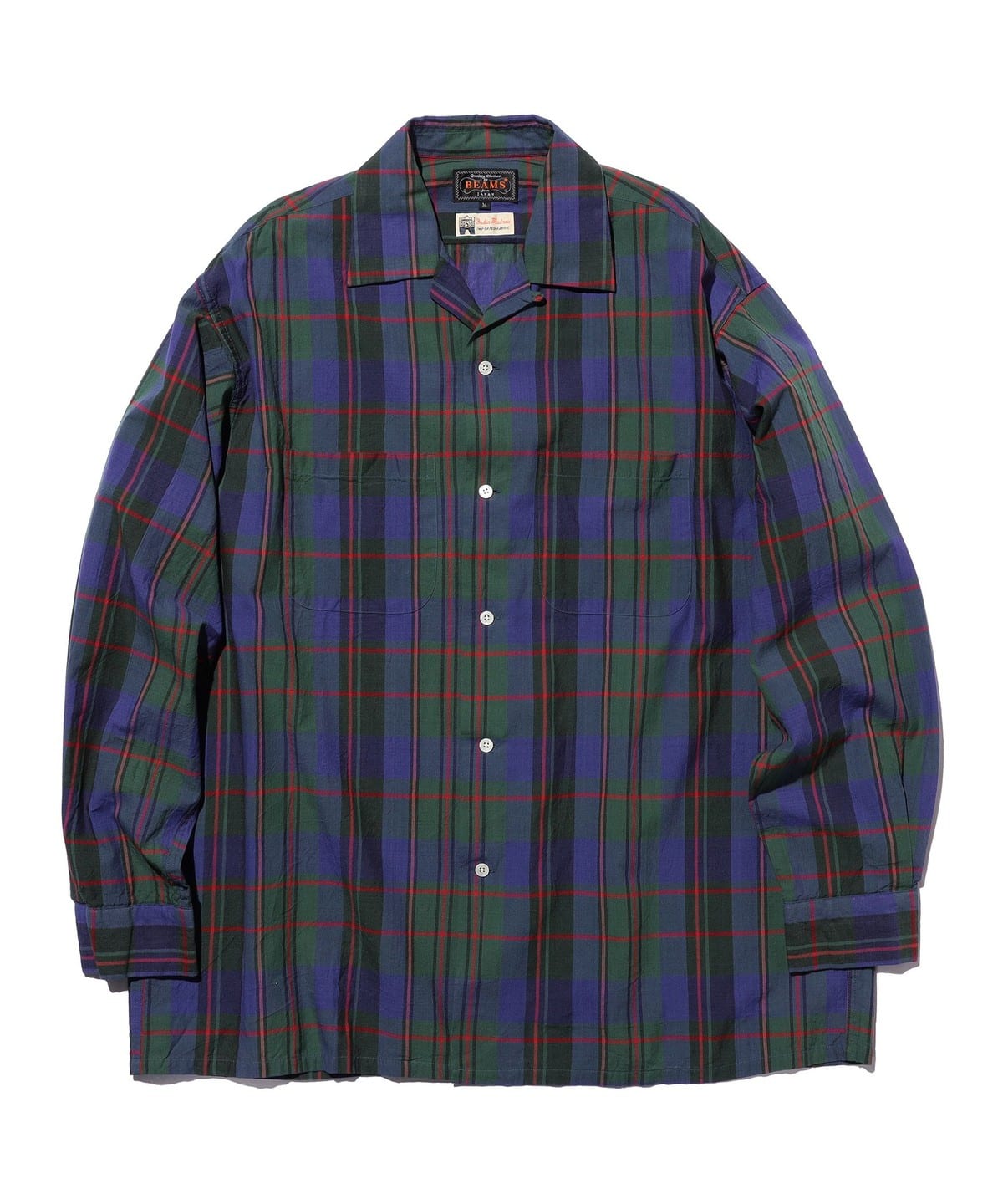 BEAMS PLUS（ビームス プラス）Open Collar Madras（シャツ・ブラウス