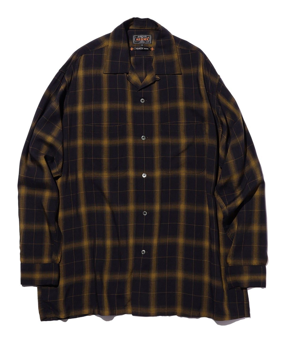 BEAMS PLUS（ビームス プラス）Open Collar Ombre Plaid（シャツ 