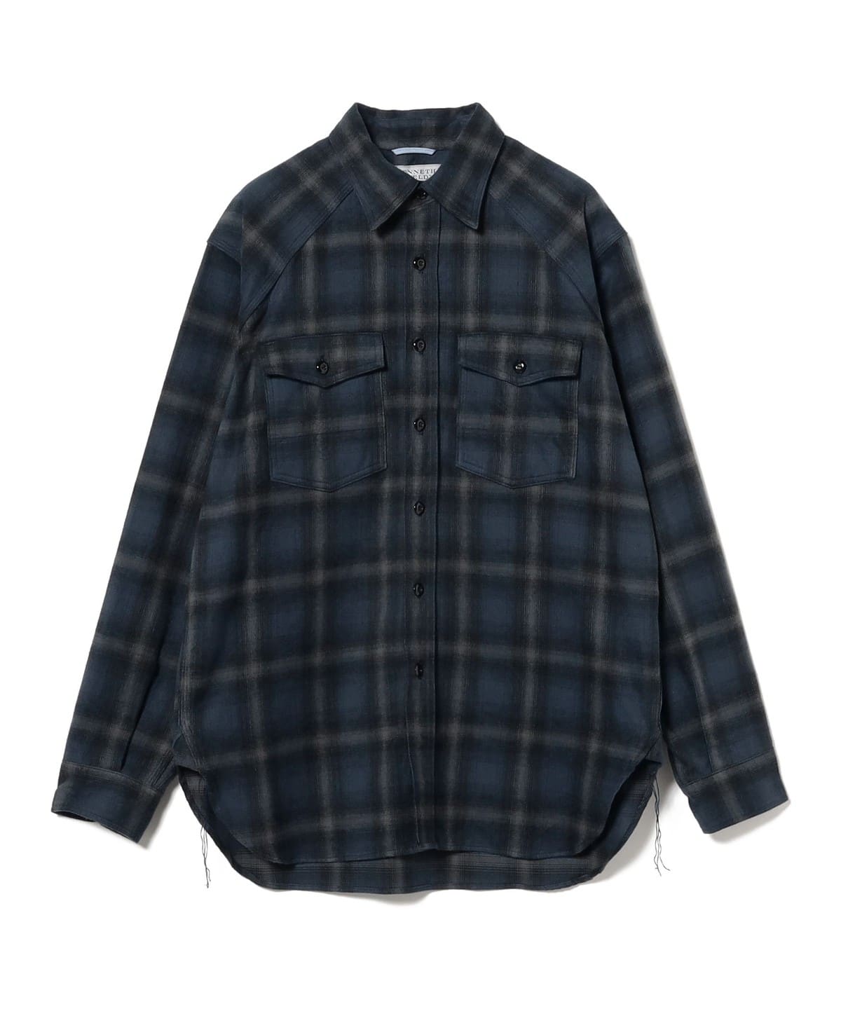 KENNETH FIELD ケネスフィールド / BARN SHIRTS NEL CHECK シャツ・ブラウス MEN NAVY XL KENNETH FIELD ケネスフィールド / BARN SHIRTS NEL CHECK シャツ・ブラウス MEN NAVY XL