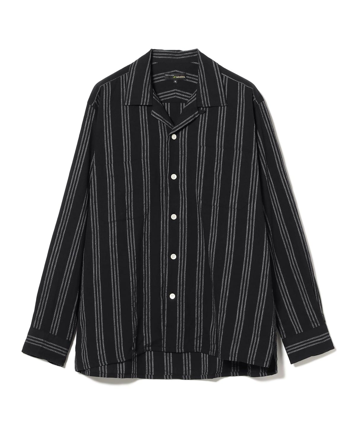 MOJITO モヒート / ABSHINTH SHIRT Bar.2.0 Mole Stripe シャツ・ブラウス MEN blk XL MOJITO モヒート / ABSHINTH SHIRT Bar.2.0 Mole Stripe シャツ・ブラウス MEN blk XL