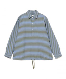 ts(s) / Hem String Shirt - Horizontal Block Stripe Cotton*Polyester*Viscose Cloth