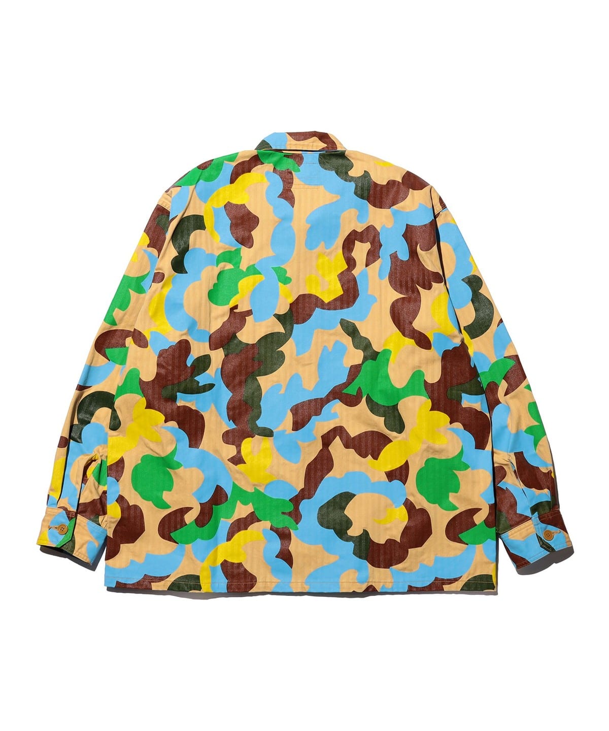 MIL-Shirt Supima 鯡骨紋大迷彩印花襯衫