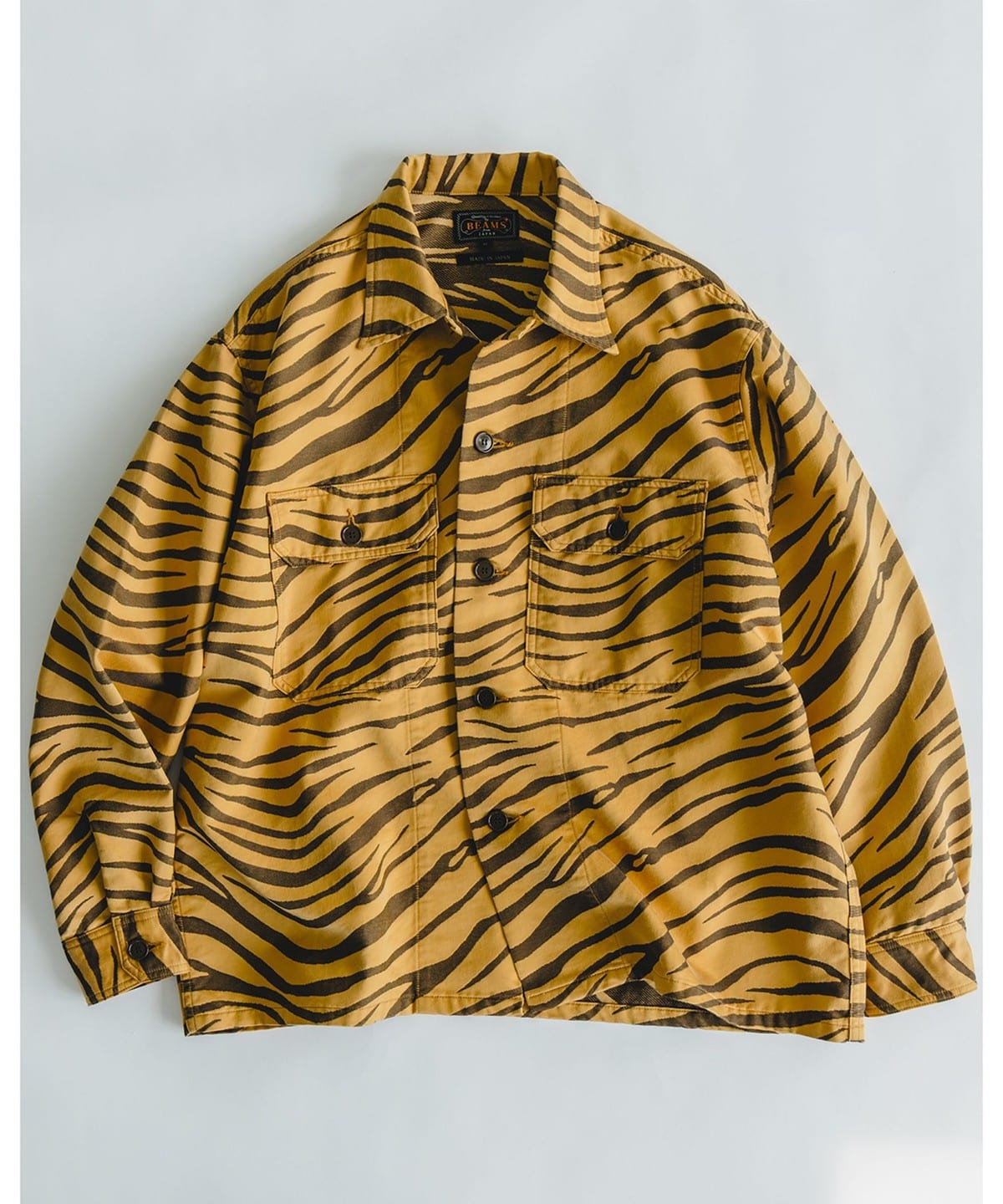 MIL-Shirt 銅氨纖維棉質緞面提花襯衫