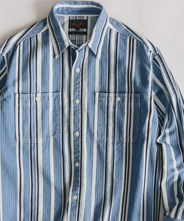 WORK Indigo "SASHIKO" Stripe
