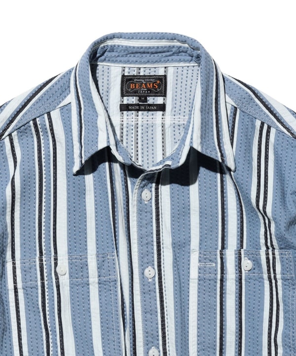 WORK Indigo "SASHIKO" Stripe
