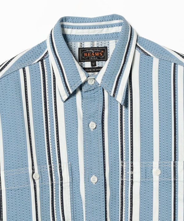 WORK Indigo "SASHIKO" Stripe